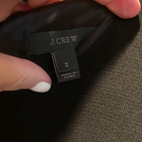 J. Crew Double Faced Wool Crepe Dress in Black Size 2 - Picture 4 of 7